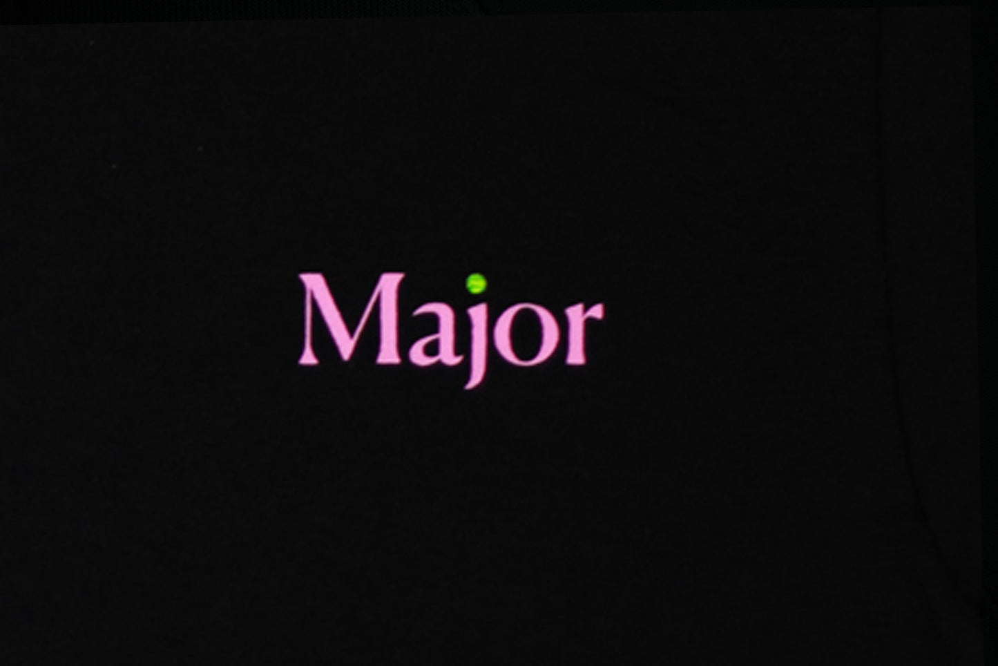 Major T-shirt Logo Black/Pink