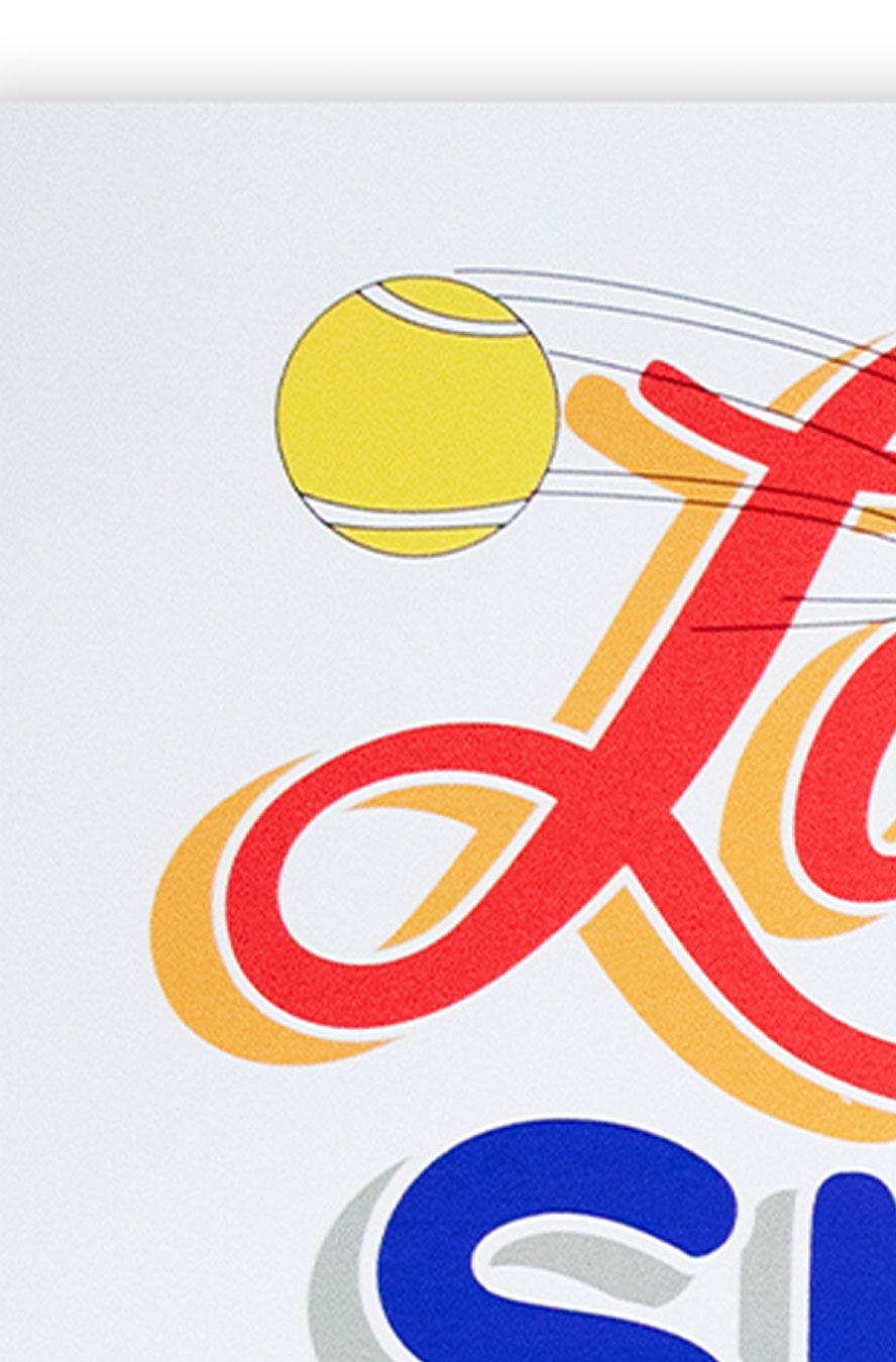 "🎾 Lock your sight 🎾 and mind 🎾 on the 🎾 ball's seams" Poster